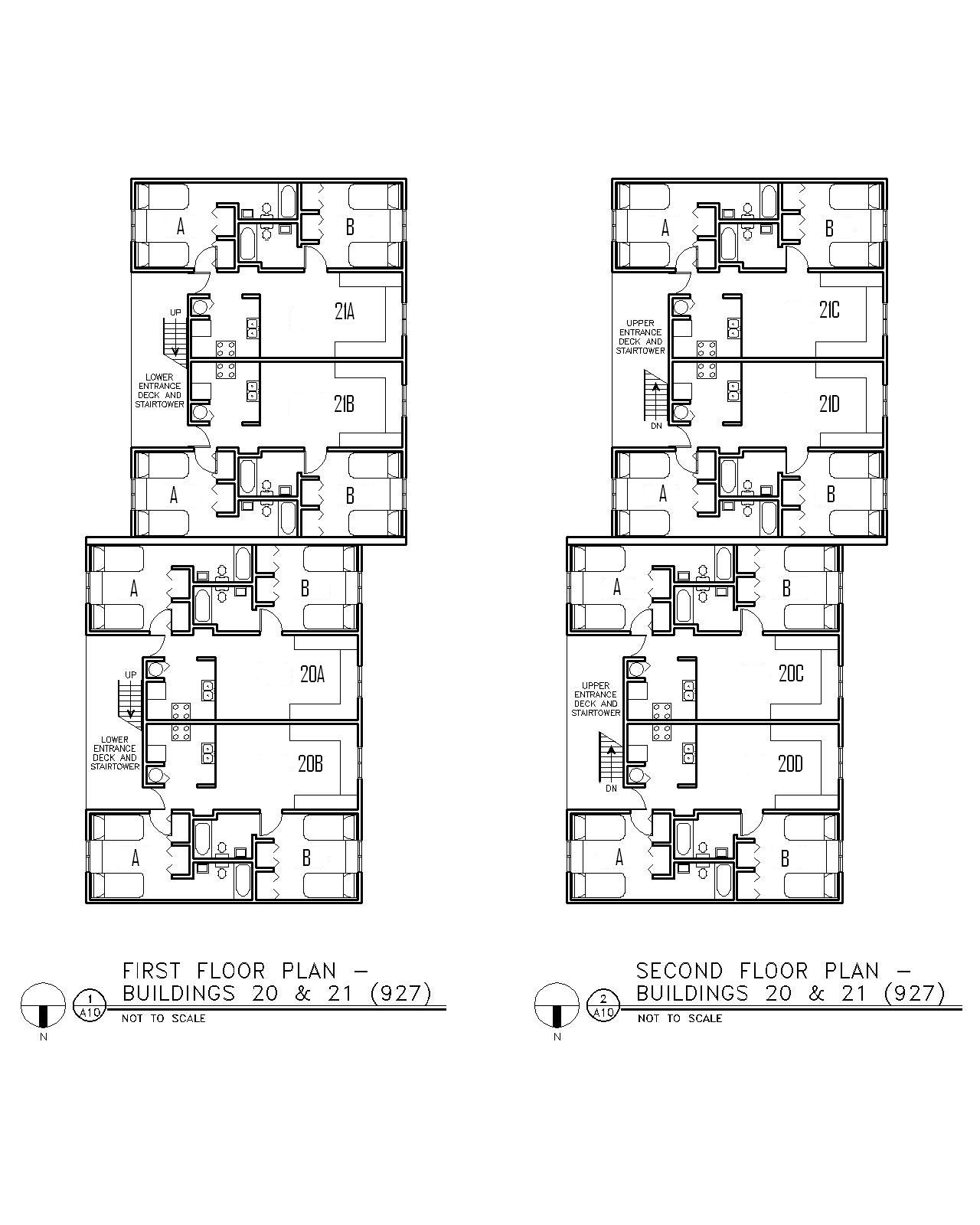Floor Plan for Buildings 20 & 21
