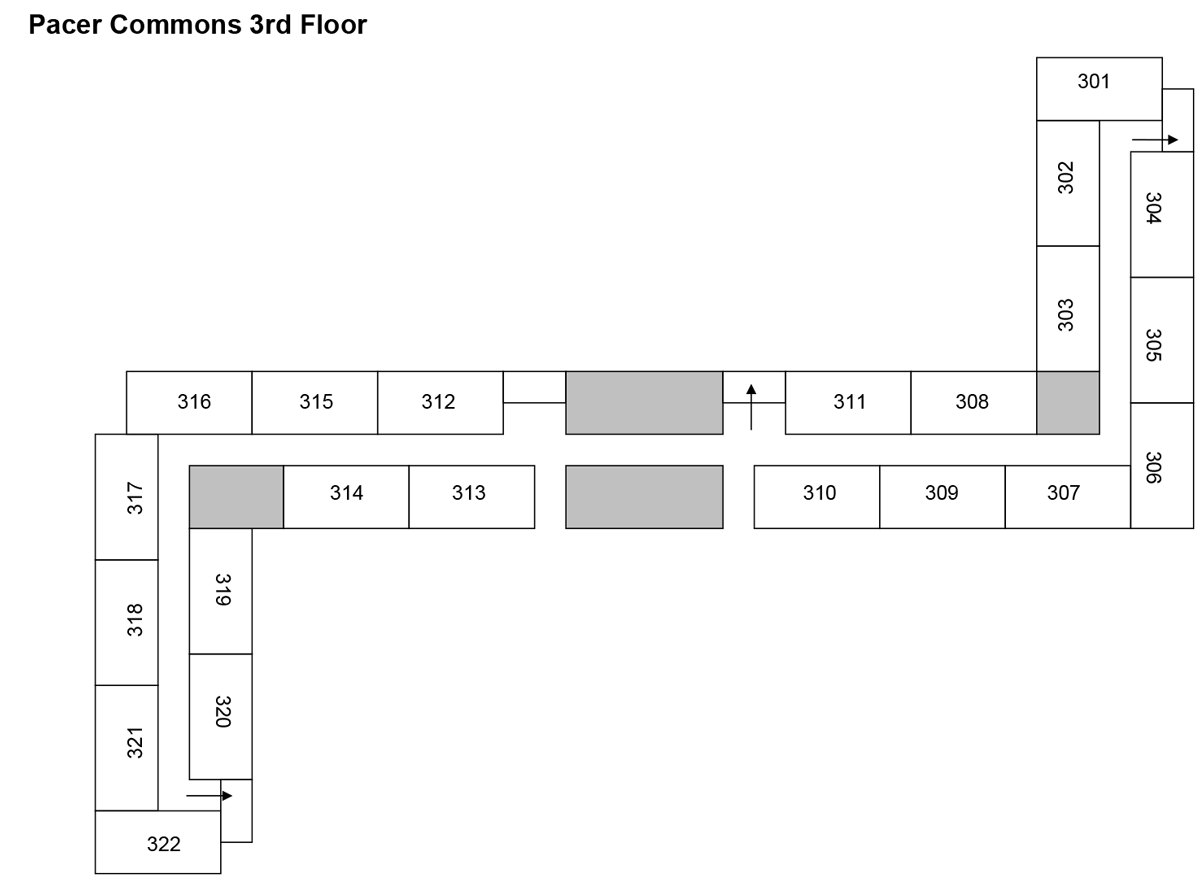 Pacer Commons Floorplan 3rd Floor Exits