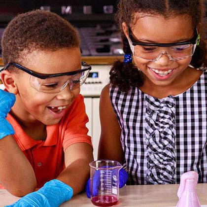 Kids excited about science