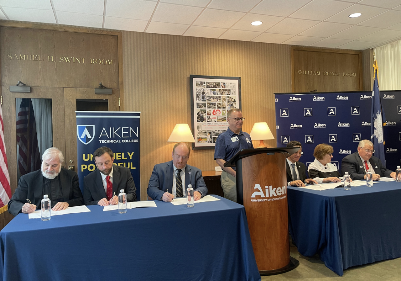 USC Aiken, Aiken Tech signing event 