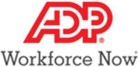 Logo for ADP which offers payroll and HR solutions, benefit administration.