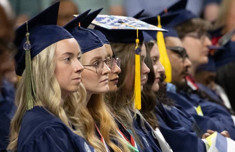 Graduates during May 2024 Commencement (Courtesy: Richert-Burke Photography)