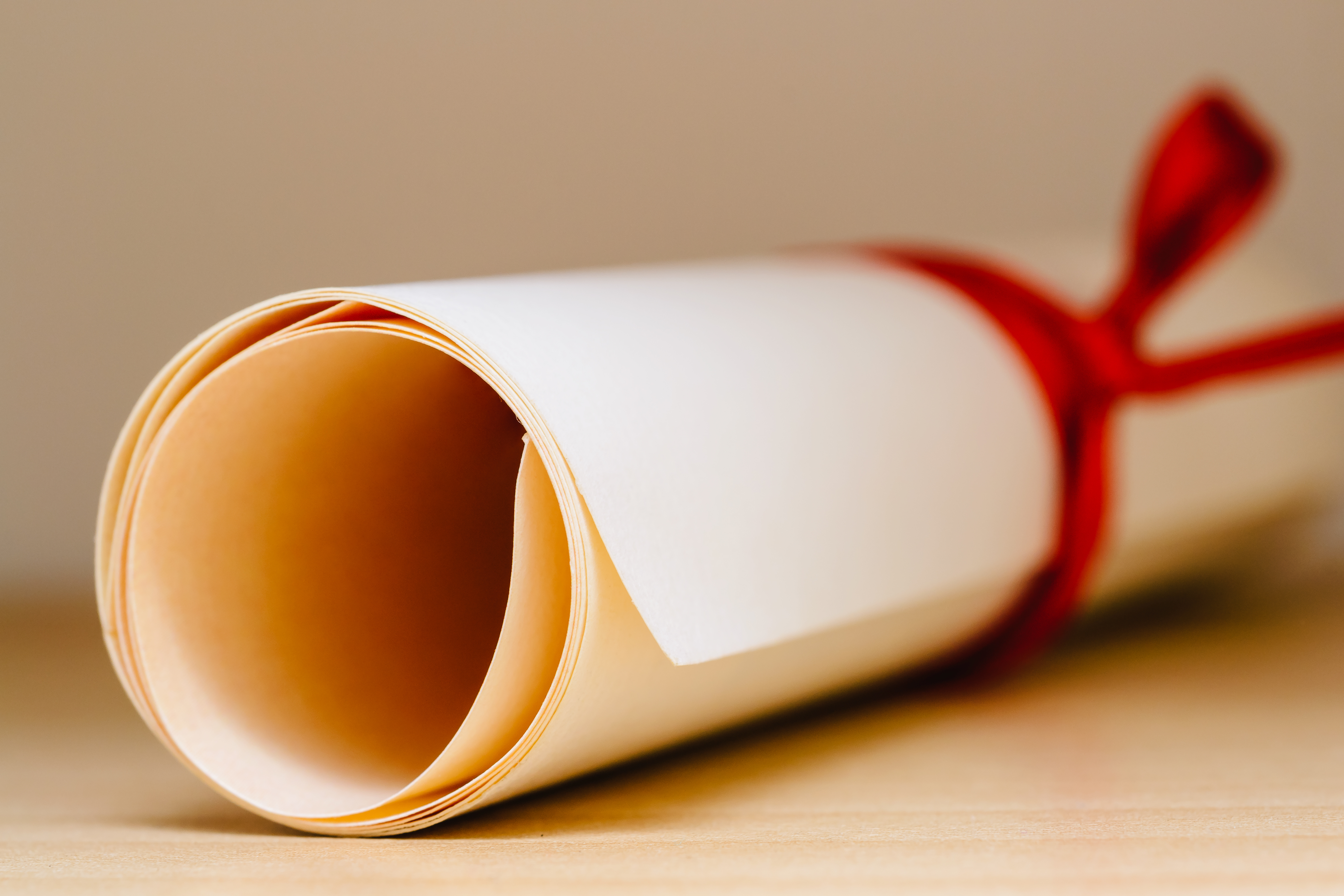 diploma scroll