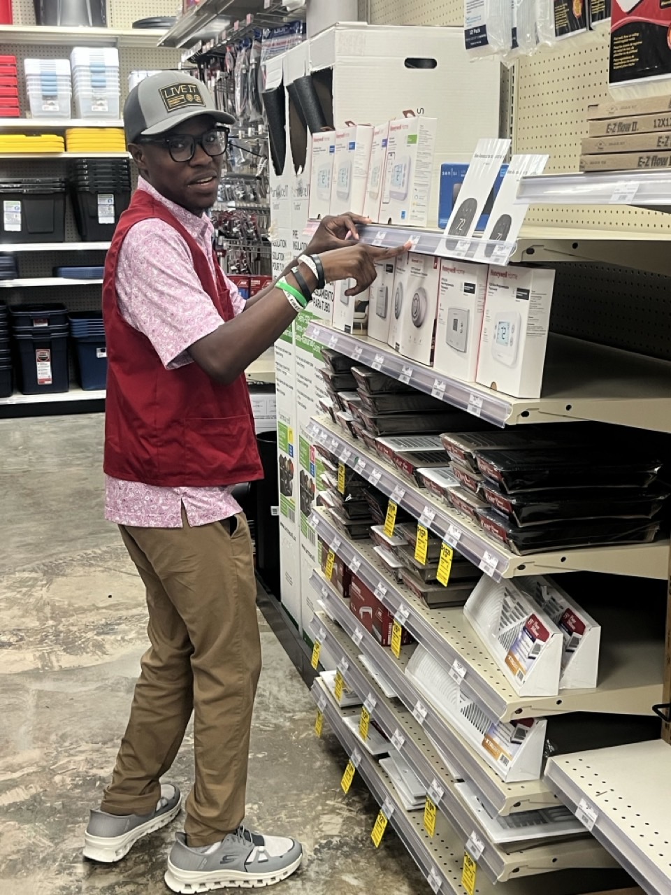 LIFE Student working at ACE Hardware