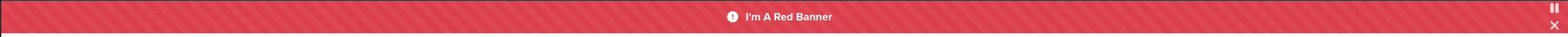 Alert Banner Example 1